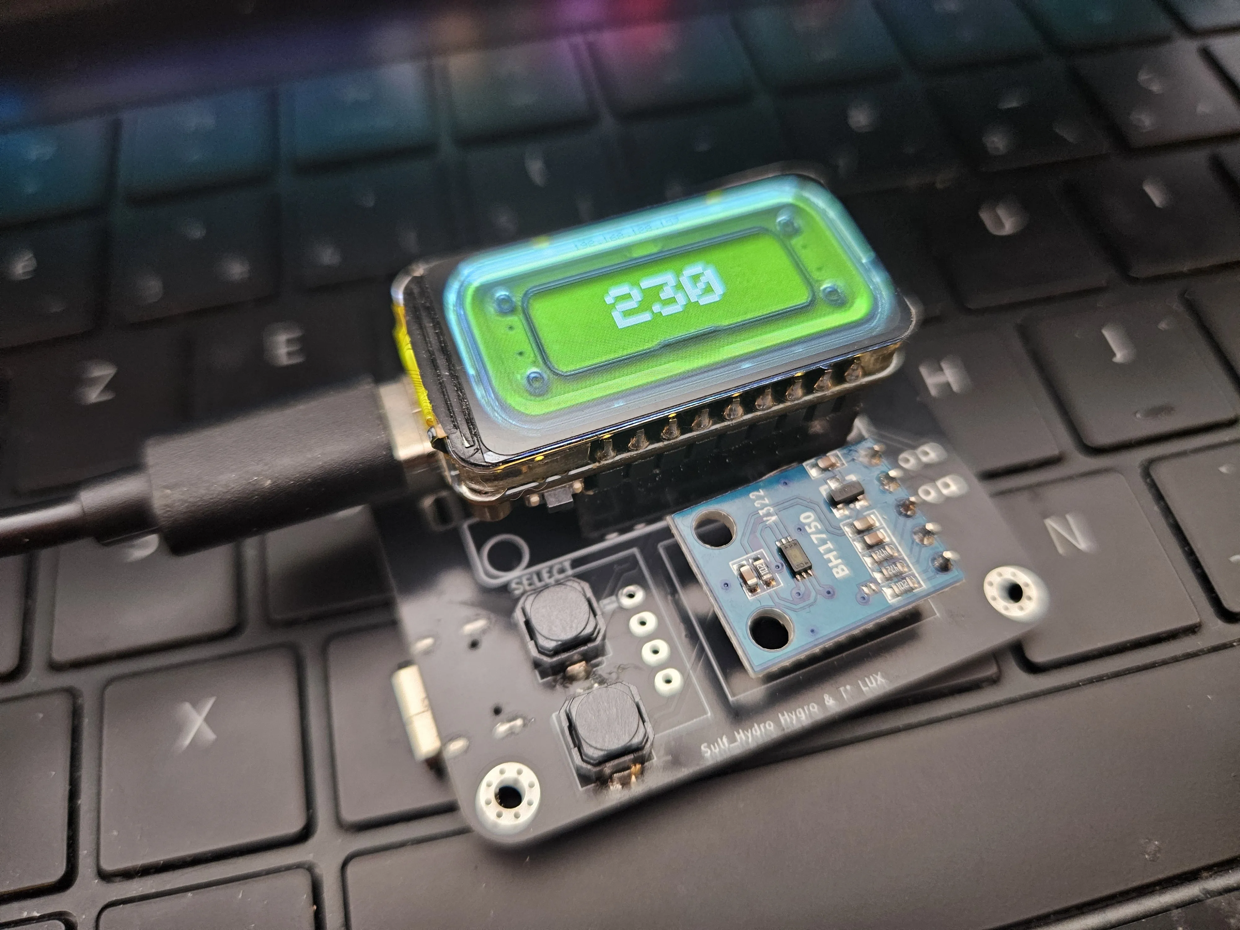 ESP-Hydropony Light Monitor assembled